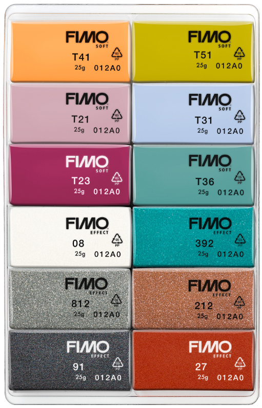 FIMO SOFT Modelliermasse-Set , Fashion, , 12er Set von FIMO