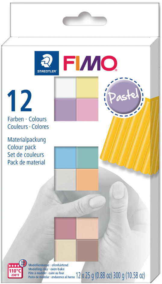 FIMO SOFT Modelliermasse-Set , Pastel, , 12er Set von FIMO