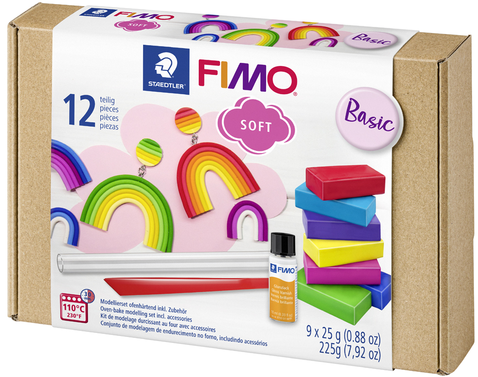 FIMO SOFT Modelliermasse-Set Basic, ofenhärtend von FIMO