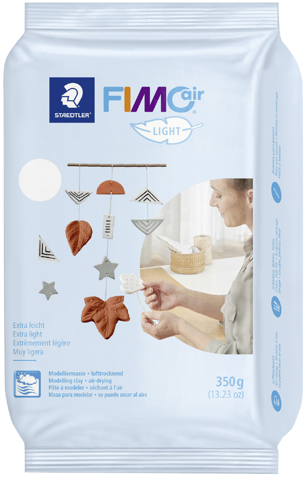 FIMO air LIGHT Modelliermasse, lufthärtend, weiß, 250 g von FIMO