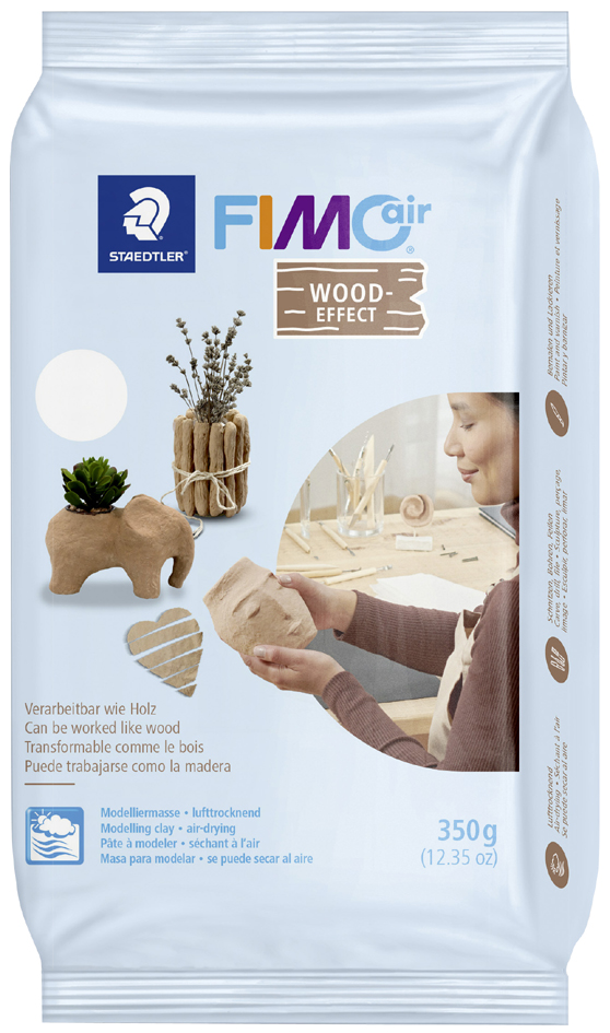 FIMO air Modelliermasse, lufthärtend, Wood-Effekt, 350 g von FIMO