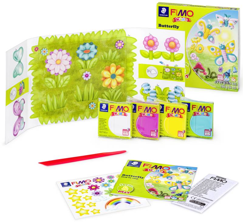 FIMO kids Modellier-Set Form & Play , Butterfly, , Level 1 von FIMO