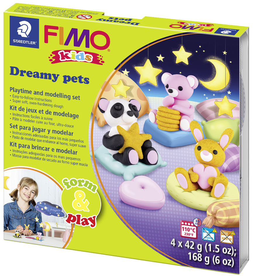 FIMO kids Modellier-Set Form & Play , Dreamy pets, von FIMO