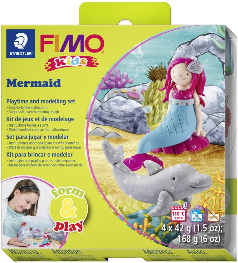 FIMO kids Modellier-Set Form & Play , Mermaid, , Level 3 von FIMO