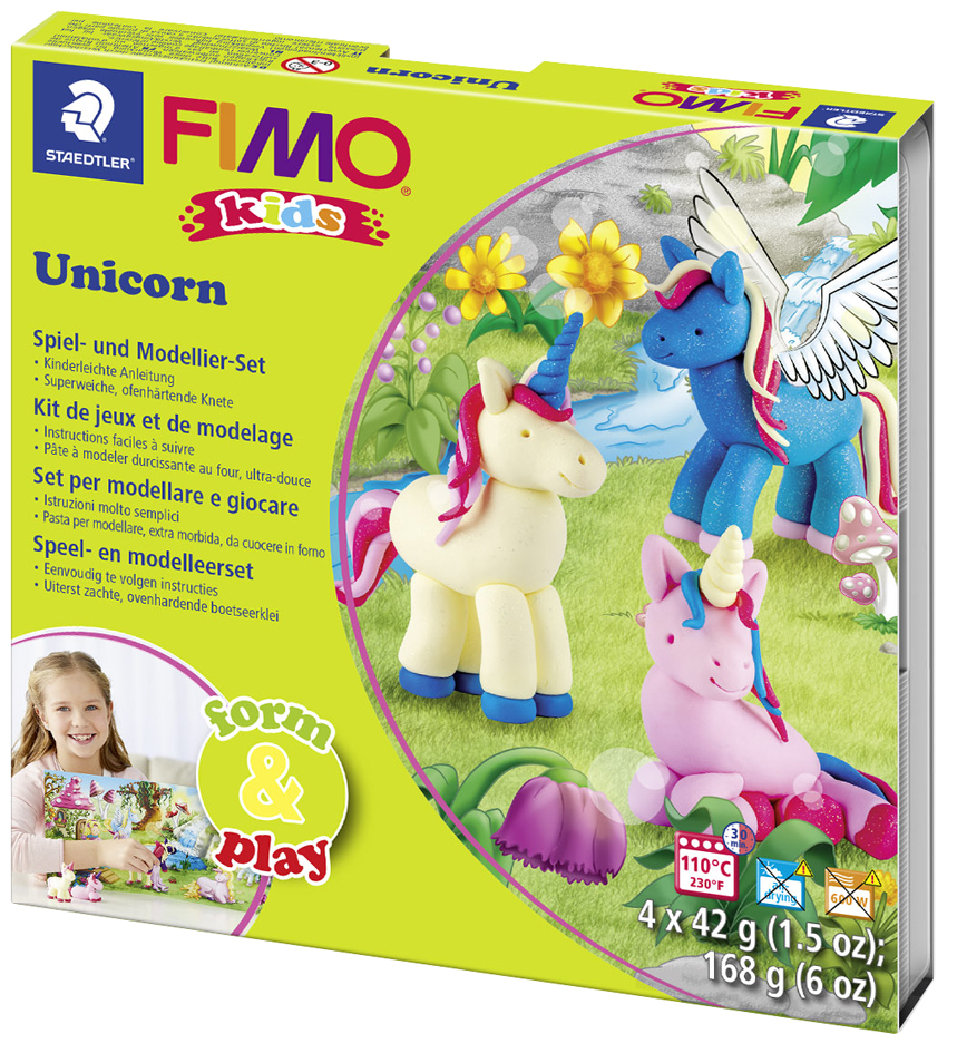 FIMO kids Modellier-Set Form & Play , Unicorn, , Level 2 von FIMO