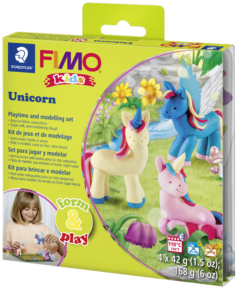 FIMO kids Modellier-Set Form & Play , Unicorn, , Level 2 von FIMO