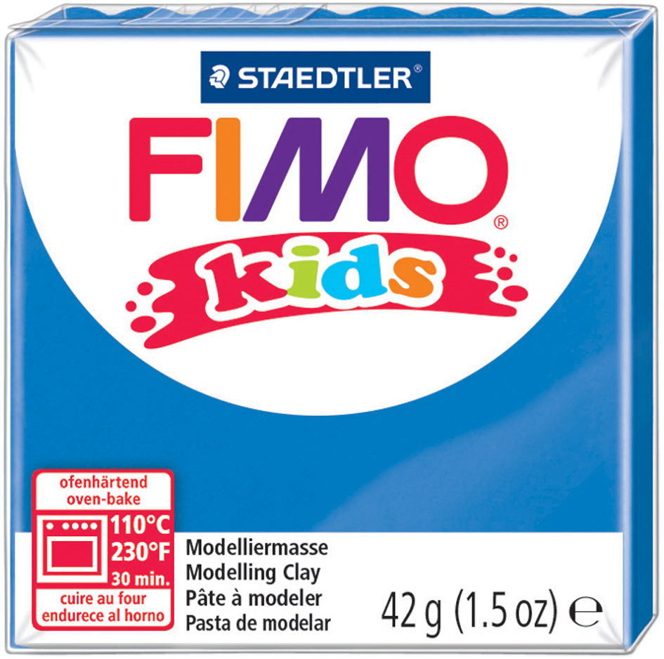 FIMO kids Modelliermasse, ofenhärtend, blau, 42 g von FIMO