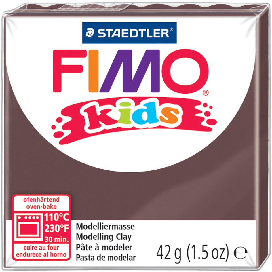 FIMO kids Modelliermasse, ofenhärtend, braun, 42 g von FIMO