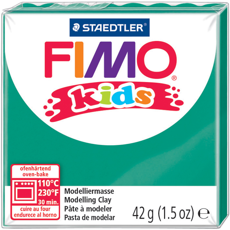 FIMO kids Modelliermasse, ofenhärtend, grün, 42 g von FIMO