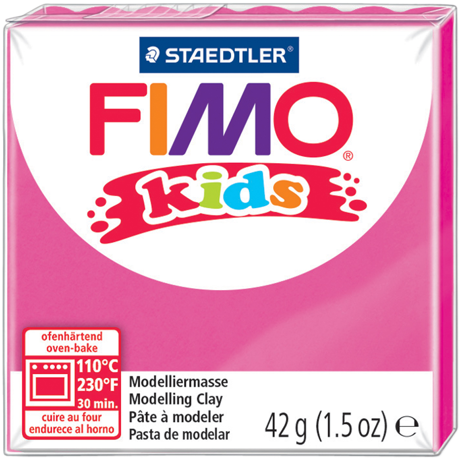 FIMO kids Modelliermasse, ofenhärtend, rosa, 42 g von FIMO
