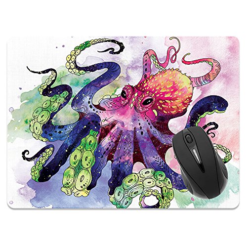 Fincibo Mauspad, rutschfest, rechteckig, mit buntem Oktopus-Mauspad für Zuhause, Büro und Gaming-Schreibtisch Fincibo Mauspad, rutschfest, rechteckig, mit buntem Oktopus-Mauspad für Zuhause, Büro und Gaming-Schreibtisch von FINCIBO