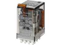FINDER Industrierelais 7A (15A), 4CO, 230VAC für Steckdose Serie 94. Abschließbare Prüftaste, LED (AC) und mechanische Anzeige. von FINDER