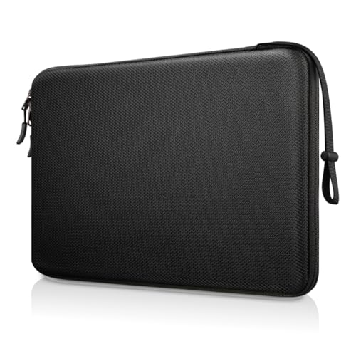 FINPAC Laptop-Schutzhülle, 13 Zoll (33 cm), kompatibel mit MacBook Air/Pro, stoßfest, für Dell Inspiron 13/XPS 13, Surface Laptop, HP, Acer, Samsung (schwarz) von FINPAC