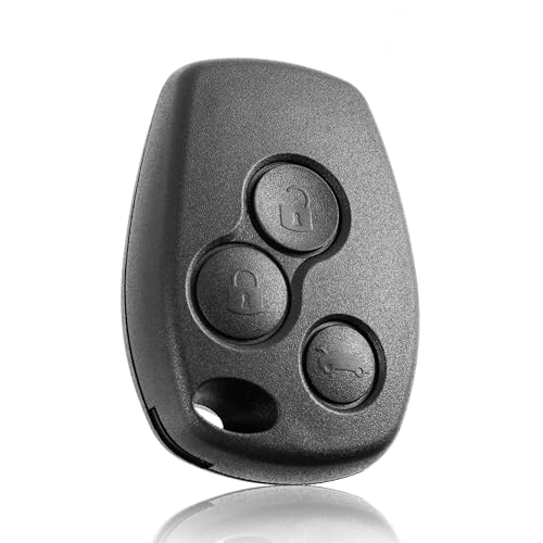 Schlüsselgehäuse Pilot Autoschlüssel der Fernbedienung mit 3 Tasten für Renault Clio Master Trafic Modus Kangoo - Großsegelgröße 9.5x2.5mm von FINTERRY