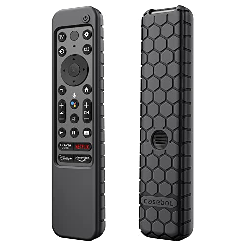 Fintie Schutzhülle für Sony RMF-TX800U RMF-TX900U Sprachfernbedienung 2022, Honigkamm, leicht, rutschfest, stoßfest, Silikonhülle für Sony Ultra HD TV X80K X90K X95K Serie, Schwarz Fintie Schutzhülle für Sony RMF-TX800U RMF-TX900U Sprachfernbedienung 2022, Honigkamm, leicht, rutschfest, stoßfest, Silikonhülle für Sony Ultra HD TV X80K X90K X95K Serie, Schwarz von FINTIE