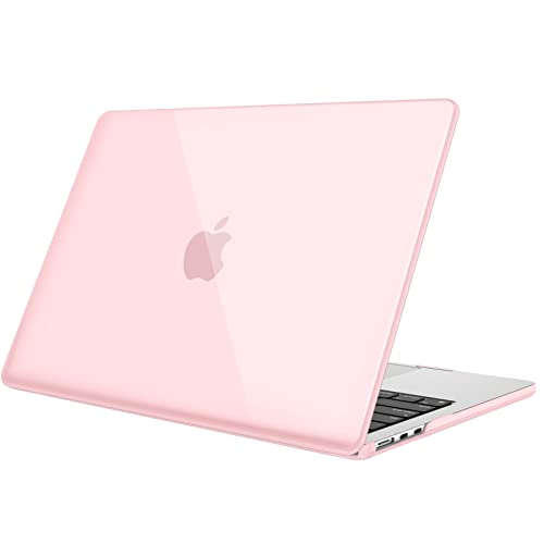 Fintie Schutzhülle kompatibel mit MacBook Air 34,5 cm (13,6 Zoll) (2024/2022) M3/M2 Chip, Hartschalenhülle zum Aufstecken für MacBook Air 13,6 Zoll Modell A3113 A2681, Rosa von FINTIE