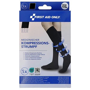 FIRST AID ONLY Kompressionsstrümpfe, geschlossene Spitze schwarz Größe XXL 1 St. von FIRST AID ONLY