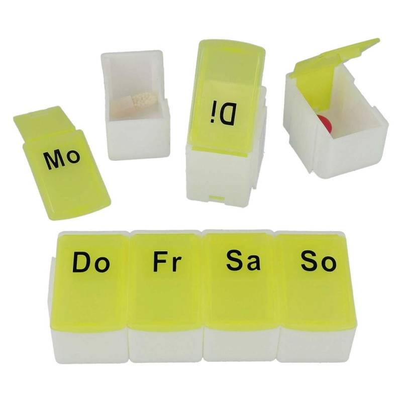 FIRST AID ONLY Tablettenbox gelb, weiß von FIRST AID ONLY