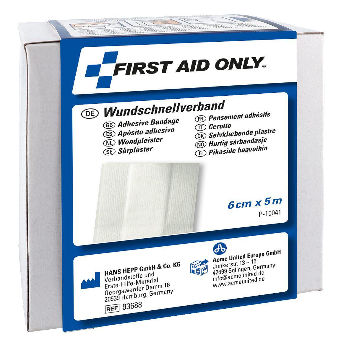 FIRST AID ONLY Pflaster 6 cm x 5 m weiß FIRST AID ONLY Pflaster 6 cm x 5 m weiß von FIRST AID ONLY