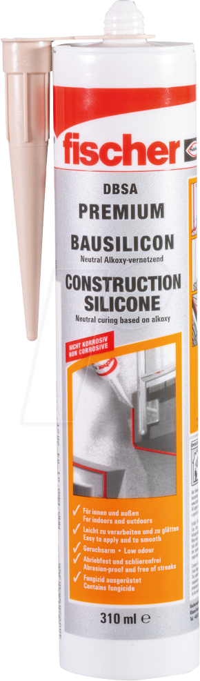 FD 053092 - Bausilicon DBSA 310 betongrau, 310 ml von FISCHER BEFESTIGUNGSSYSTEME