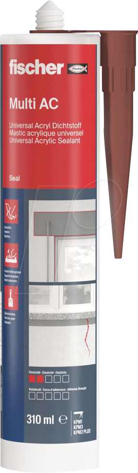 FD 053112 - Multi Acryldichtstoff AC 310 braun von FISCHER BEFESTIGUNGSSYSTEME