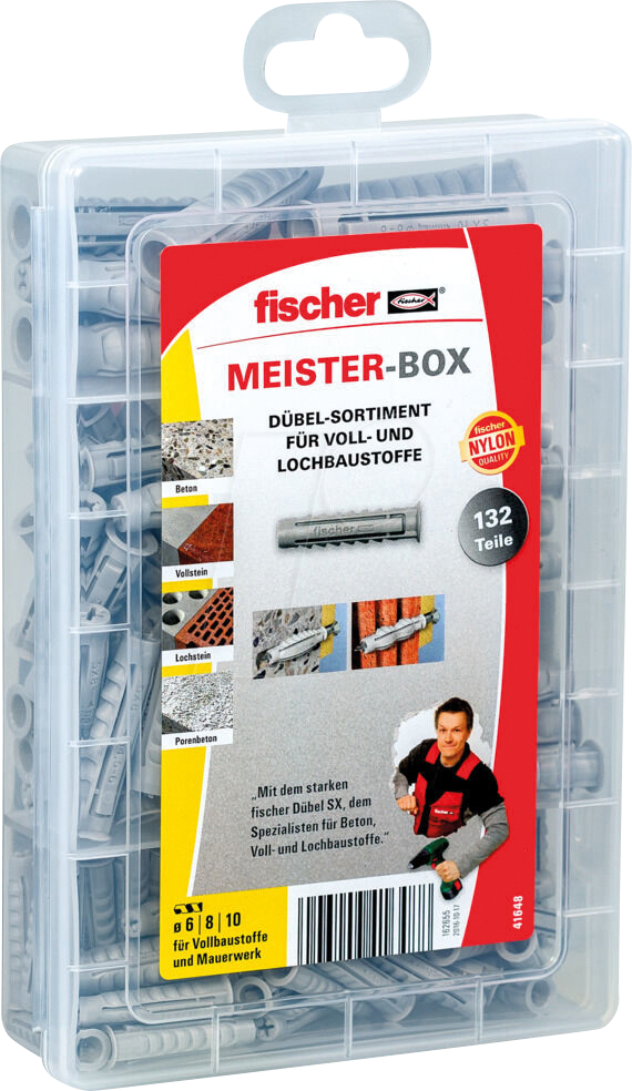 FD 41648 - Meister-Box Dübel SX, 132-teilig von FISCHER BEFESTIGUNGSSYSTEME