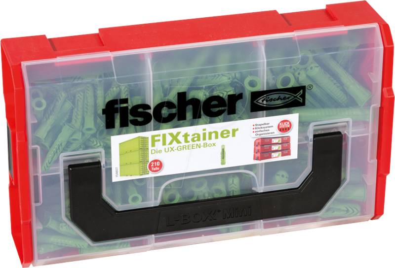 FD 532894 - FIXtainer - UX-green-Box, 210-teilig von FISCHER BEFESTIGUNGSSYSTEME