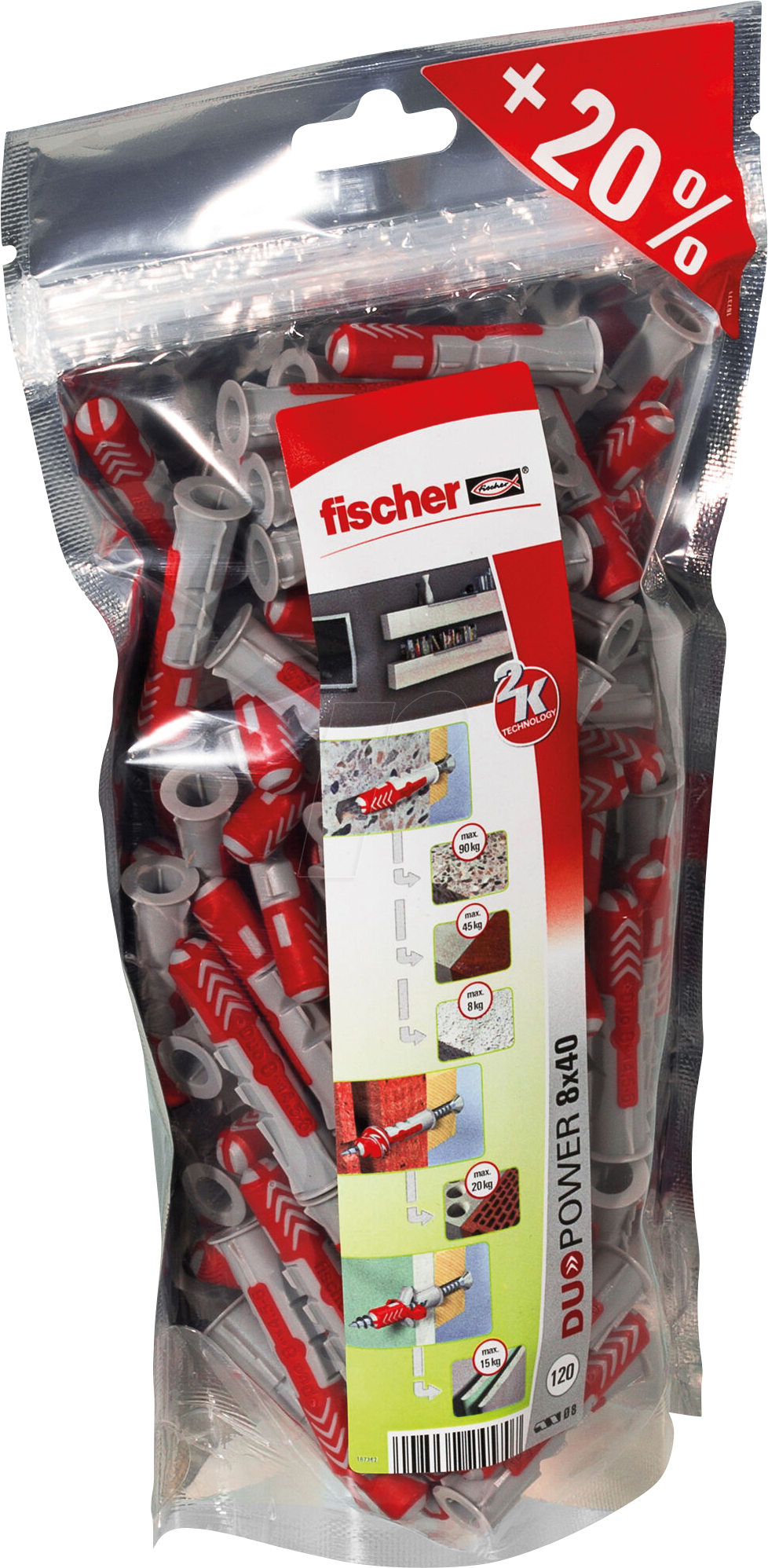 FD 535980 - DuoPower 8x40 BigPack, 120 Teile FD 535980 - DuoPower 8x40 BigPack, 120 Teile von FISCHER BEFESTIGUNGSSYSTEME