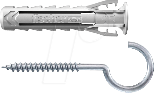 FD 567840 - Dübel + Rundhaken, SX Plus 10x50 RH K, 2-teilig von FISCHER BEFESTIGUNGSSYSTEME