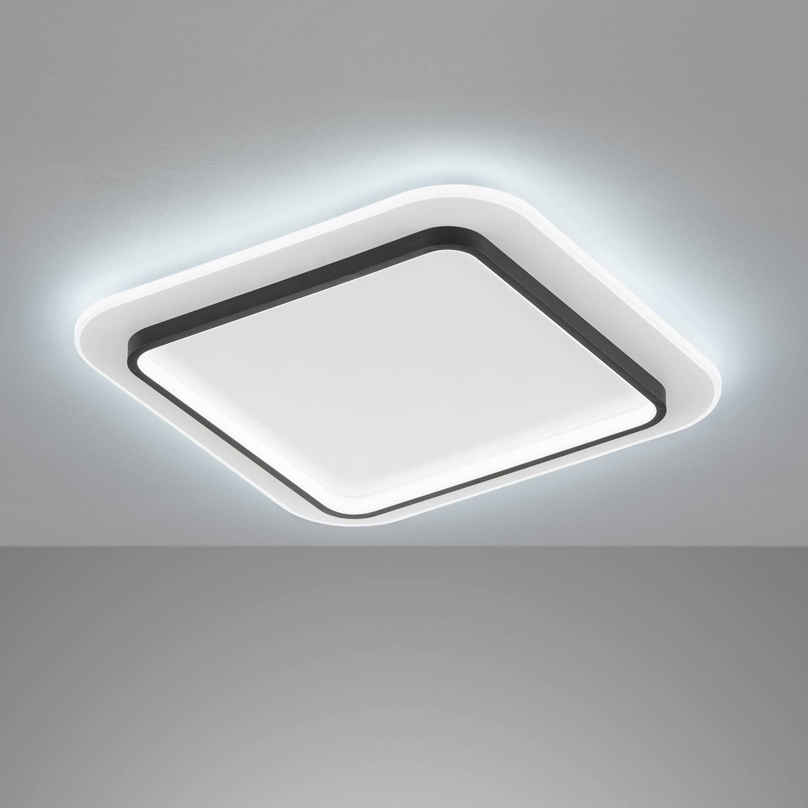 LED-Deckenleuchte Blithe, 50x50cm Quadrat LED-Deckenleuchte Blithe, 50x50cm Quadrat von FISCHER & HONSEL