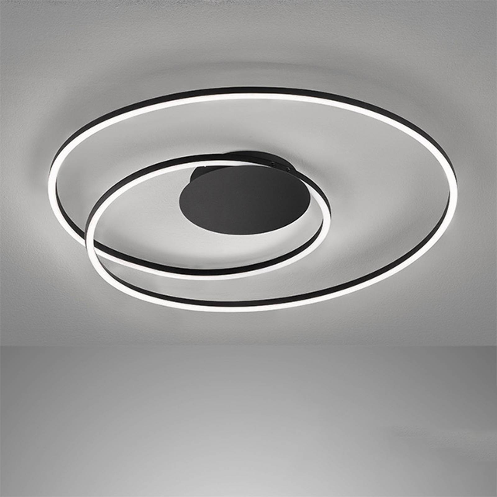 LED-Deckenleuchte Holy Ø 49cm sandschwarz LED-Deckenleuchte Holy Ø 49cm sandschwarz von FISCHER & HONSEL