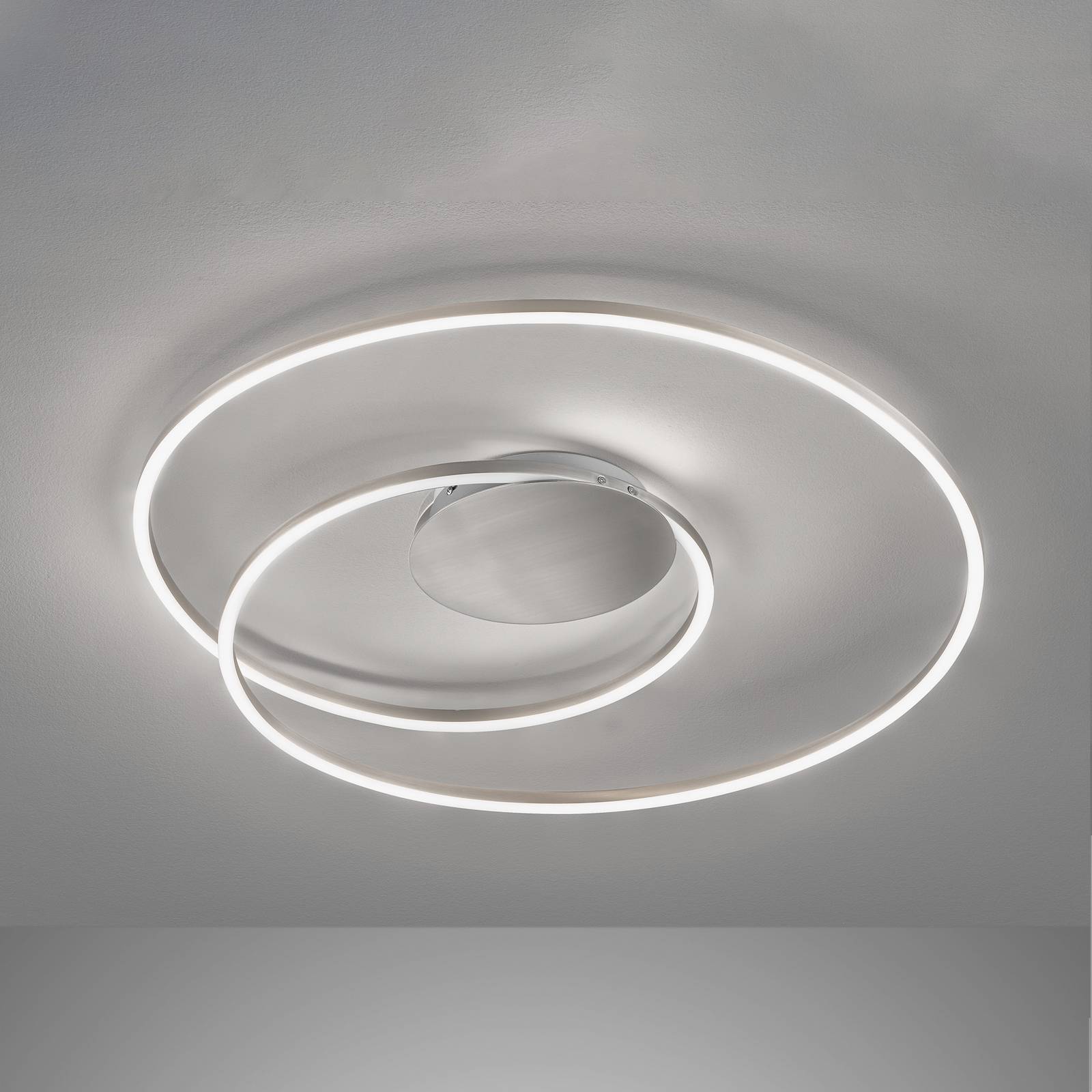 LED-Deckenleuchte Holy Ø 68cm nickel matt LED-Deckenleuchte Holy Ø 68cm nickel matt von FISCHER & HONSEL