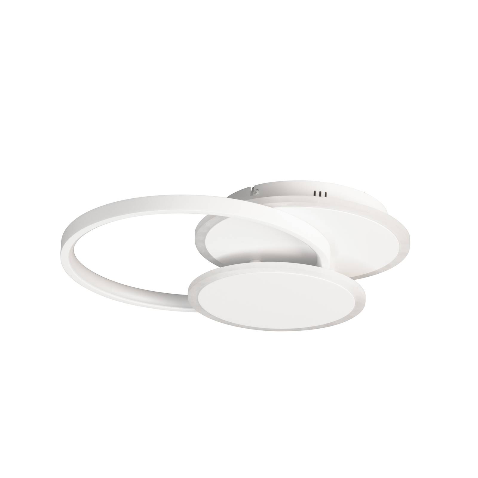 LED-Deckenlampe Tomo, weiß, 40 cm, Metall, Remote, CCT, dim LED-Deckenlampe Tomo, weiß, 40 cm, Metall, Remote, CCT, dim von FISCHER & HONSEL