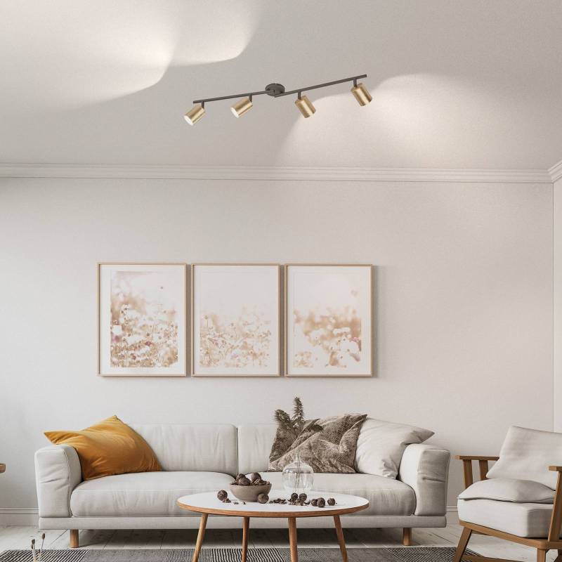 LED-Deckenstrahler Vano blattgold, vierflammig von FISCHER & HONSEL