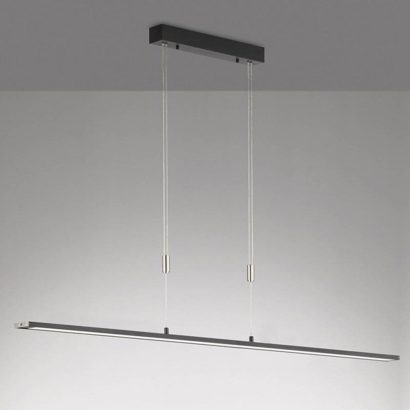 LED-Hängelampe Metz TW, CCT, Länge 160 cm, schwarz von FISCHER & HONSEL