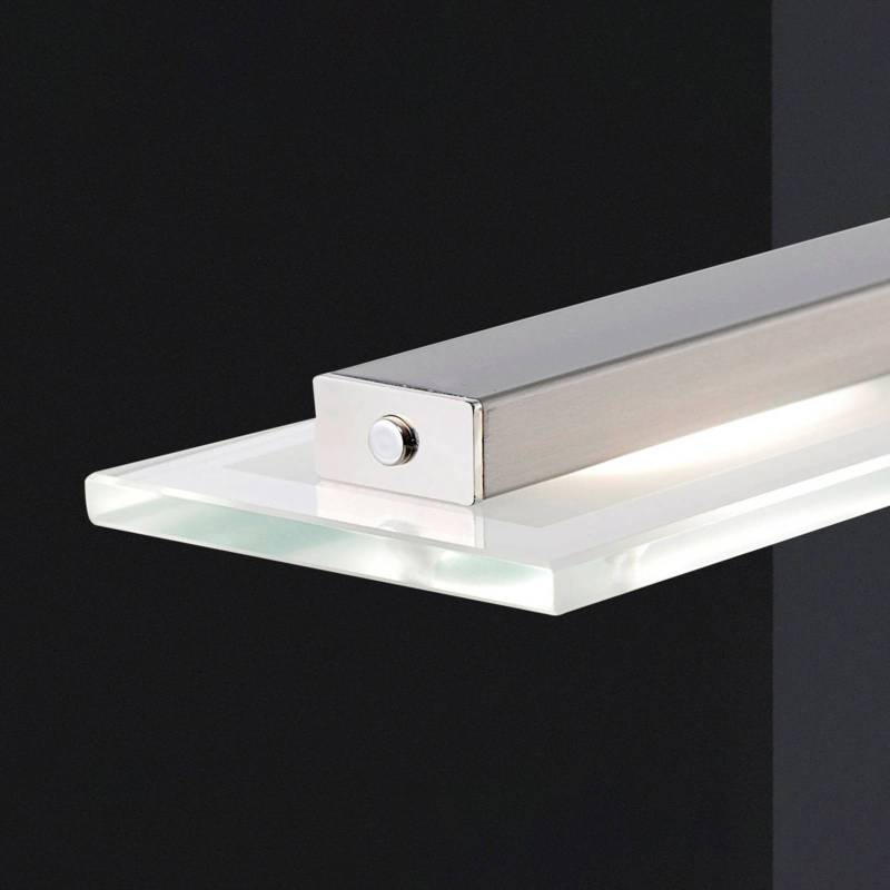 LED-Hängeleuchte Tenso, nickel, 64 cm, Metall, CCT, Dimmer von FISCHER & HONSEL