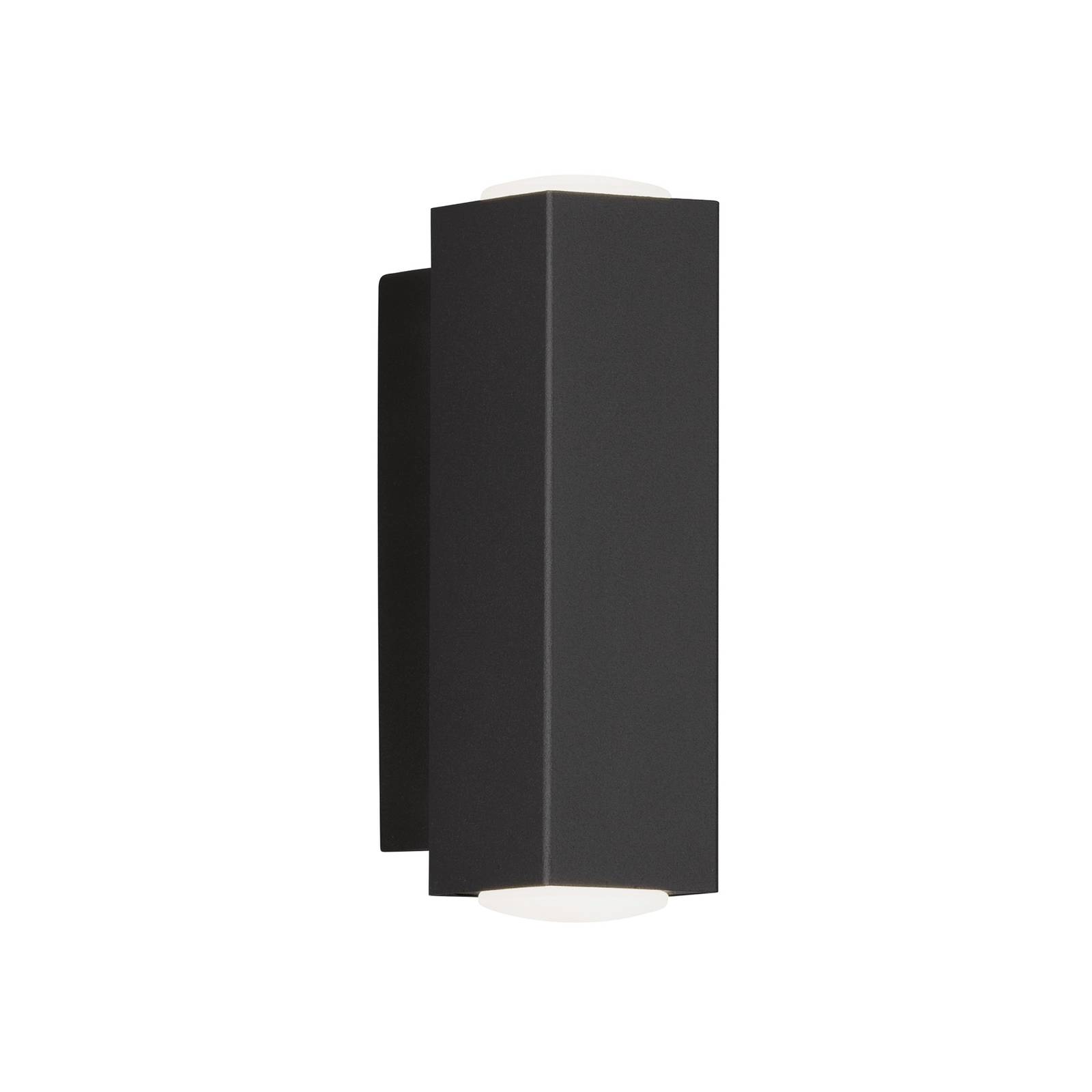 LED-Wandleuchte Carlo, Quaderform, up/down schwarz LED-Wandleuchte Carlo, Quaderform, up/down schwarz von FISCHER & HONSEL