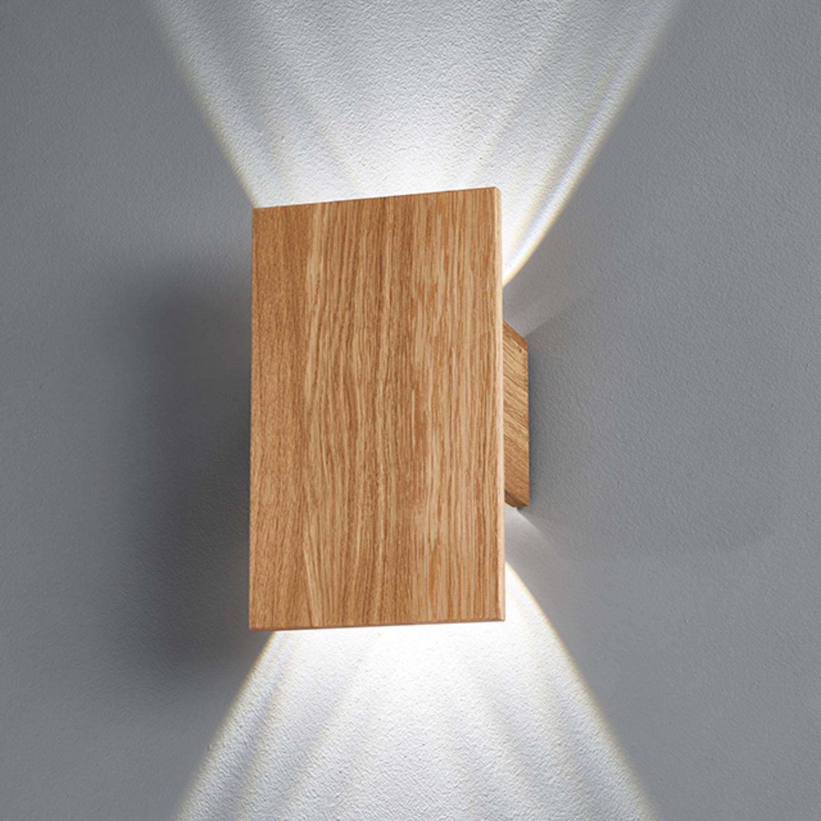 LED-Wandleuchte Shine-Wood eiche 4xLED 15x25cm LED-Wandleuchte Shine-Wood eiche 4xLED 15x25cm von FISCHER & HONSEL
