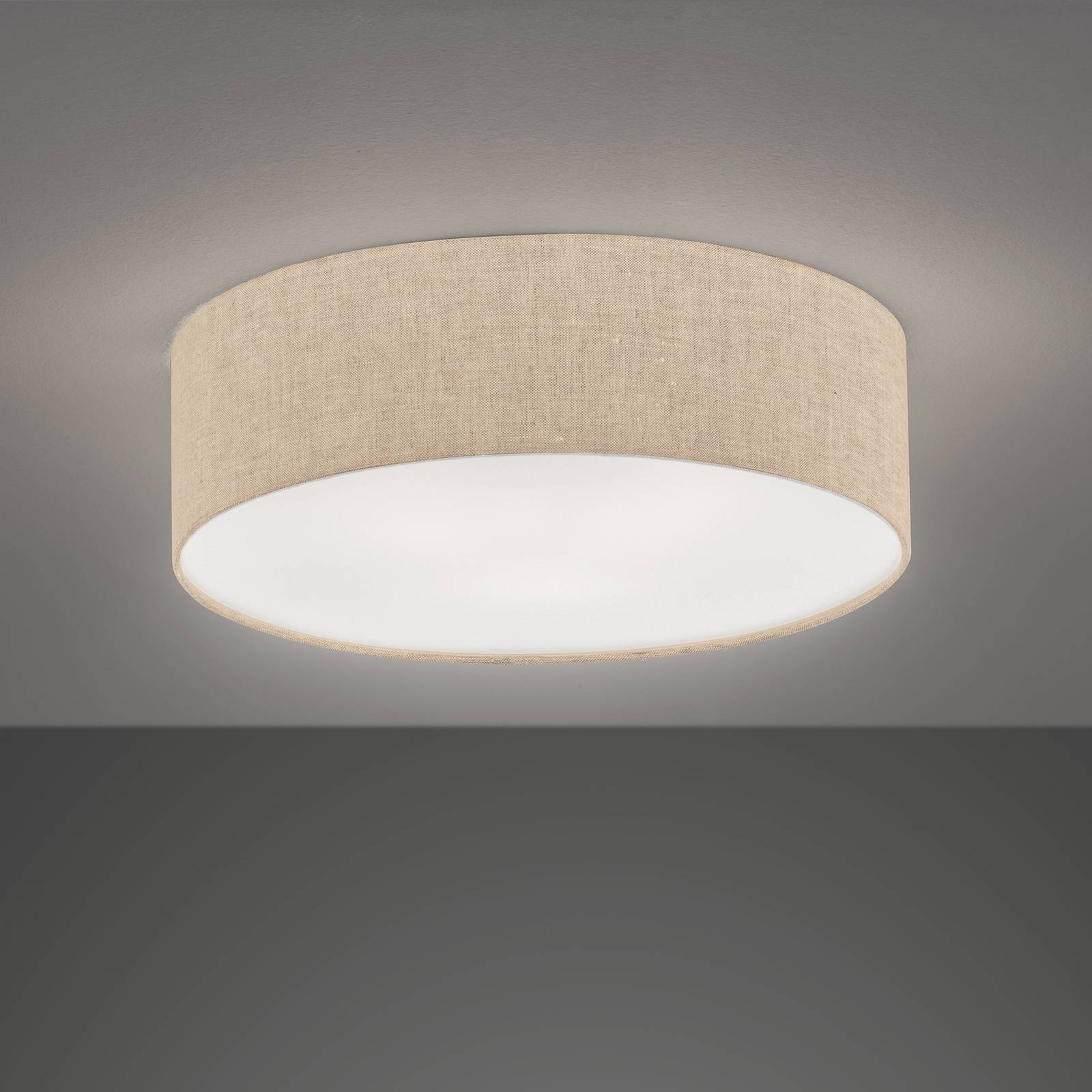 Textil-Deckenleuchte Thor, sand, Ø 40cm Textil-Deckenleuchte Thor, sand, Ø 40cm von FISCHER & HONSEL