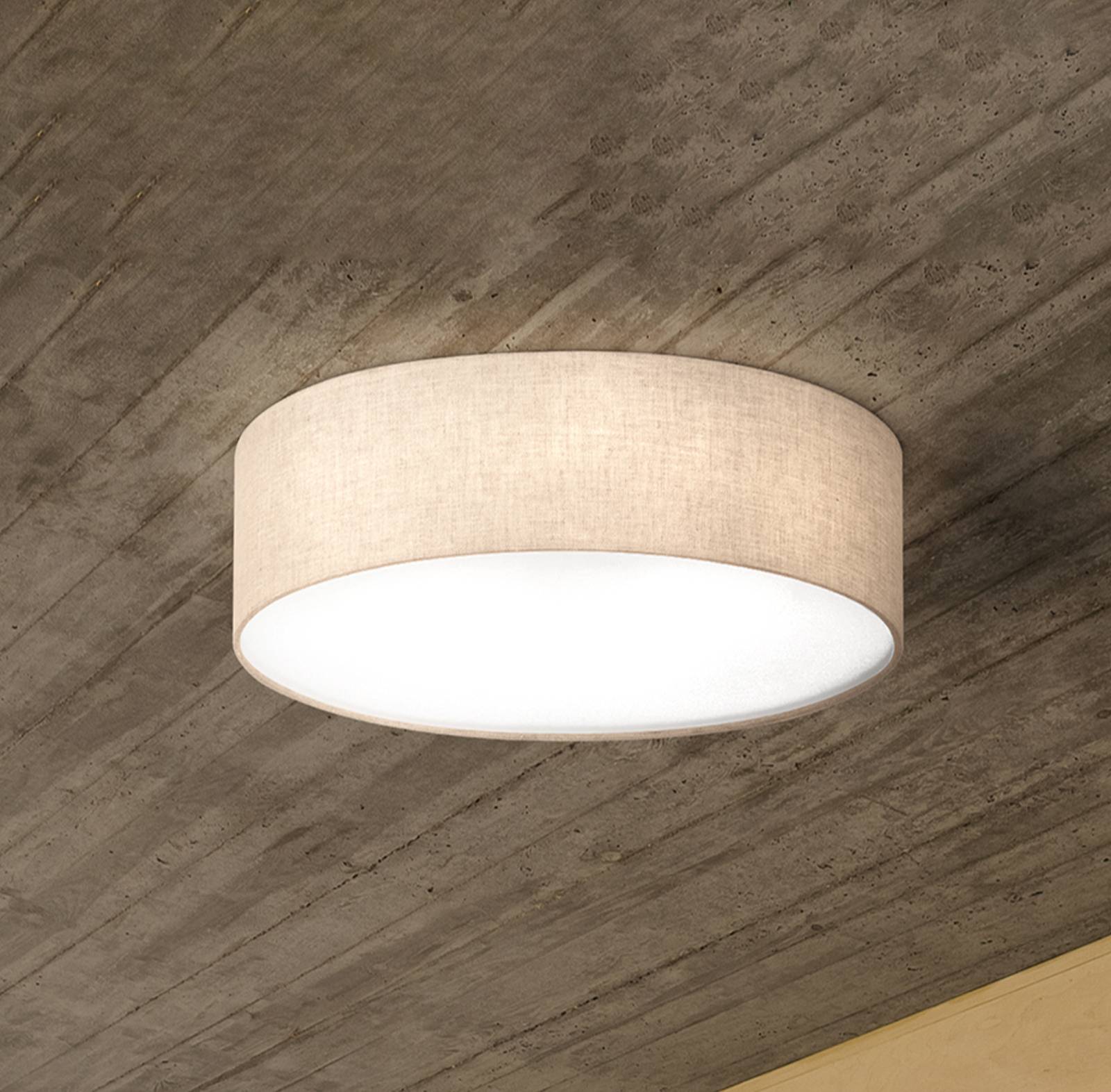 Textil-Deckenleuchte Thor, sand, Ø 60cm Textil-Deckenleuchte Thor, sand, Ø 60cm von FISCHER & HONSEL