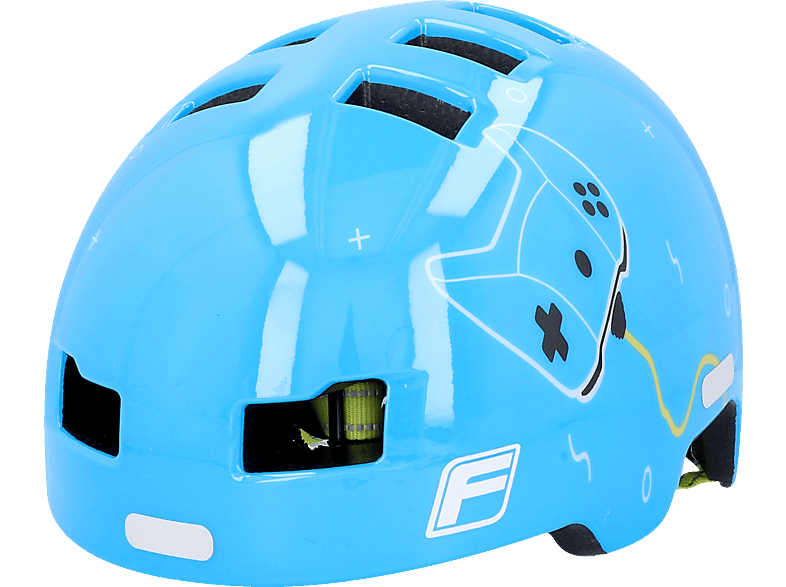 FISCHER 50619 BMX Kinder Plus Game (Fahrradhelm, 48 - 54 cm, Blau) von FISCHER