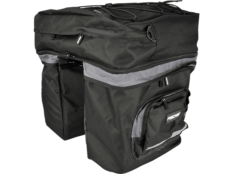 FISCHER 86245 TASCHE GEPÄCKTRÄGER 3FACH, Schwarz von FISCHER