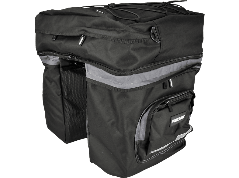 FISCHER 86245 TASCHE GEPÄCKTRÄGER 3FACH, Schwarz) von FISCHER