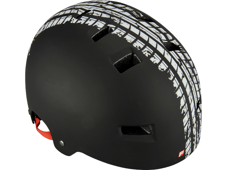 FISCHER 86716 Fahrradhelm BMX Track (Fahrradhelm, 54 cm - 58 cm, Schwarz) von FISCHER