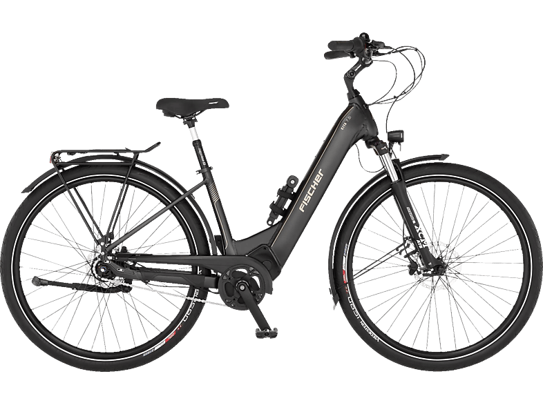 FISCHER Cita 7.0I Citybike (Laufradgröße: 28 Zoll, Rahmenhöhe: 43 cm, Damen-Rad, 630 Wh, Schiefergrau) von FISCHER