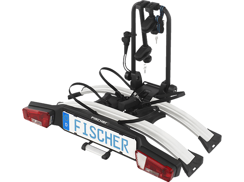 FISCHER Kupplungs-Fahrradträger RoadLine Silver, schwarz/silber) von FISCHER