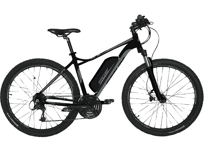 FISCHER MONTIS EM 1724 Trekkingrad (Laufradgröße: 27,5 Zoll, Unisex-Rad, 557 Wh, Schwarz matt) von FISCHER