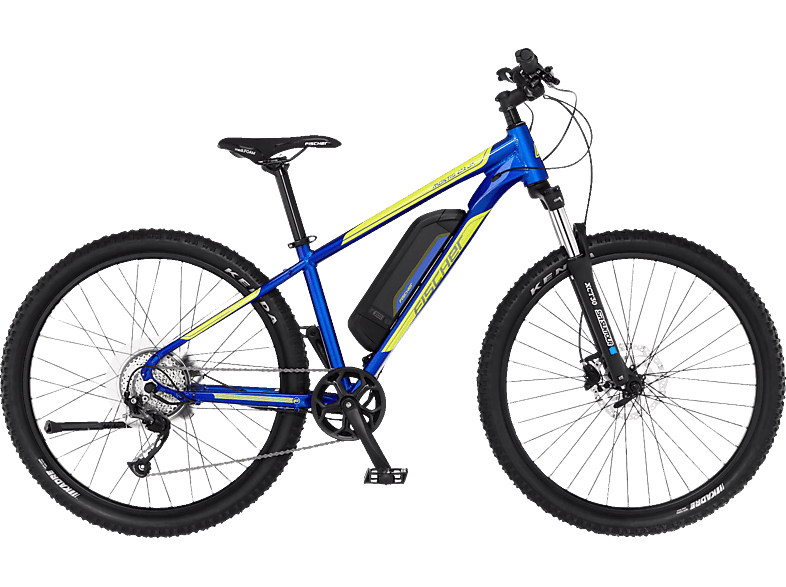 FISCHER Montis 2.1 Junior Mountainbike (Laufradgröße: 27,5 Zoll, Rahmenhöhe: 38 cm, Unisex-Rad, 418 Wh, Blau) von FISCHER