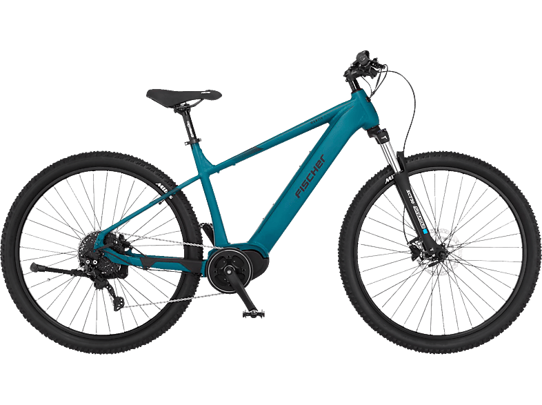 FISCHER Montis 4.1I Mountainbike (Laufradgröße: 29 Zoll, Rahmenhöhe: 43 cm, Unisex-Rad, 630 Wh, Blau) von FISCHER