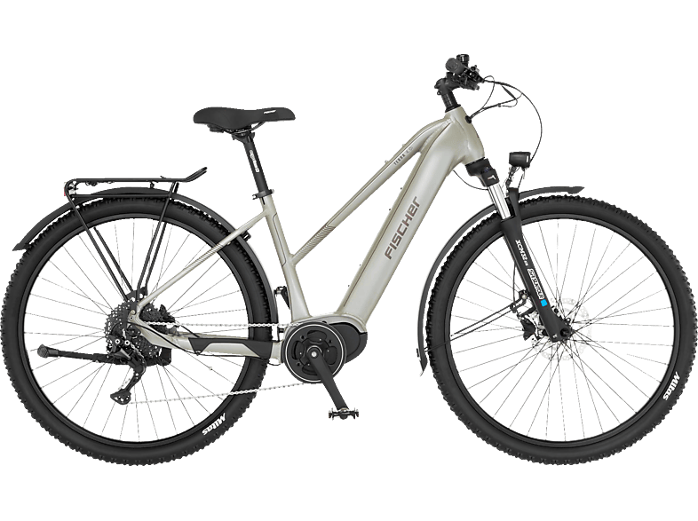 FISCHER Terra 4.0I All Terrain Bike (ATB) (Laufradgröße: 29 Zoll, Rahmenhöhe: 45 cm, Damen-Rad, 630 Wh, Greige) von FISCHER
